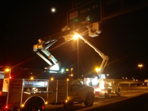 Here we are working on Maryland State Highway signs