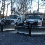 Here are a few of our snow plows ready and waiting.