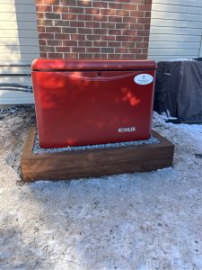 kohler 26kw brick red new install